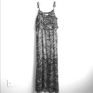 Calvin Klein Black and White Dress Sz 14